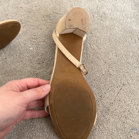 Dream Pairs Nude Ankle-Strap Heeled Sandals - Picture 5 of 7